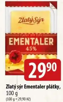 Bala Zlatý sýr Ementaler plátky nabídka