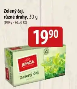 Bala Zelený čaj nabídka