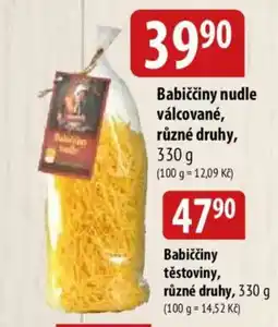 Bala Babiččiny nudle válcované nabídka
