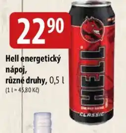 Bala Hell energetický nápoj nabídka