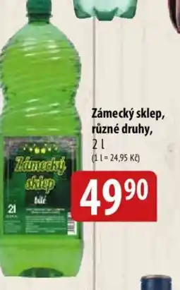 Bala Zámecký sklep nabídka