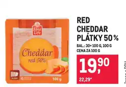 Makro RED CHEDDAR PLÁTKY 50 % nabídka