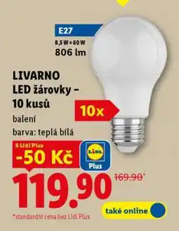 Lidl LIVARNO LED žárovky – 10 kusů nabídka