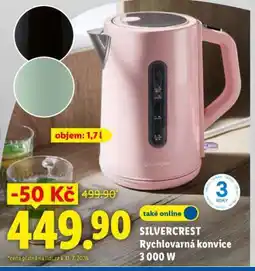 Lidl SILVERCREST RYCHLOVARNÁ KONVICE 3 000 W nabídka