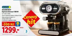 Lidl SILVERCREST Espresso kávovar 1100 W nabídka