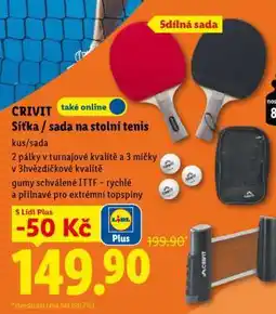 Lidl CRIVIT Síťka / sada na stolní tenis nabídka
