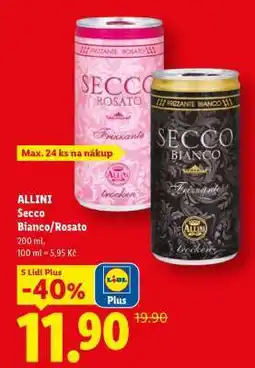 Lidl ALLINI Secco bianco rosato nabídka