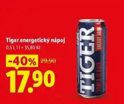 Lidl TIGER Energetický nápoj nabídka