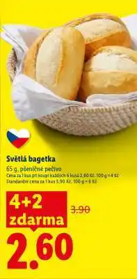 Lidl SVĚTLÁ BAGETKA nabídka