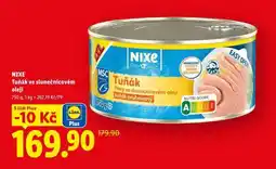 Lidl Nixe Tuňák ve slunečnicovém oleji nabídka