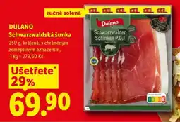 Lidl DULANO SCHWARZWALDSKÁ ŠUNKA nabídka