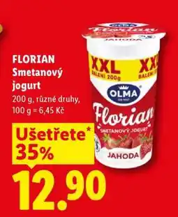 Lidl Florian Smetanový jogurt nabídka