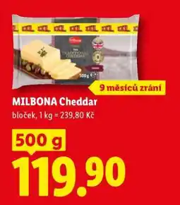 Lidl MILBONA CHEDDAR nabídka