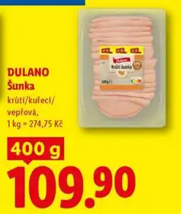 Lidl DULANO Šunka nabídka