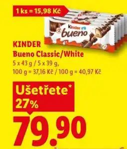 Lidl KINDER BUENO CLASSIC WHITE nabídka