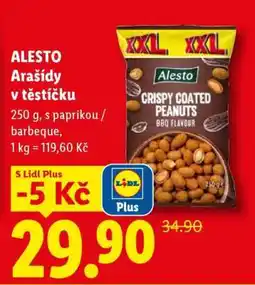 Lidl Alesto ARAŠÍDY V TĚSTÍČKU nabídka