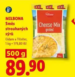 Lidl MILBONA Směs strouhaných sýrů nabídka