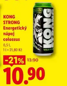 Lidl KONG STRONG Energetický nápoj colossus nabídka
