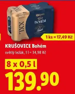Lidl Krušovice Bohém nabídka
