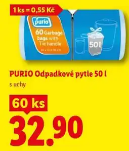 Lidl PURIO Odpadkové pytle 50 l nabídka