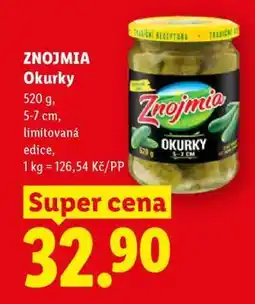 Lidl Znojmia Okurky nabídka