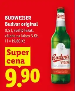 Lidl Budweiser Budvar original nabídka