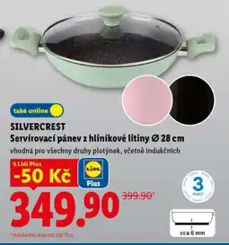 Lidl SILVERCREST SERVÍROVACÍ PÁNEV Z HLINÍKOVÉ LITINY Ø 28 cm nabídka