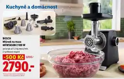 Lidl BOSCH Mlýnek na maso MFW5605B 2 100 W nabídka