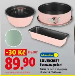 Lidl SILVERCREST FORMA NA PEČENÍ nabídka