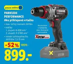 Lidl PARKSIDE PERFORMANCE Aku příklepová vrtačka nabídka