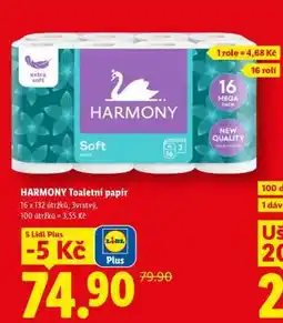 Lidl Harmony toaletní papír nabídka