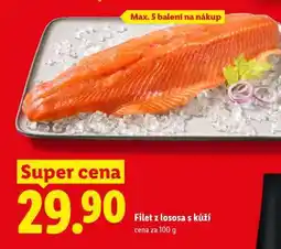 Lidl Filet z lososa s kůží nabídka
