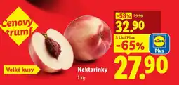 Lidl Nektarinky nabídka