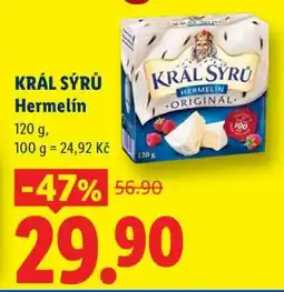 Lidl Král Sýrů Hermelín nabídka