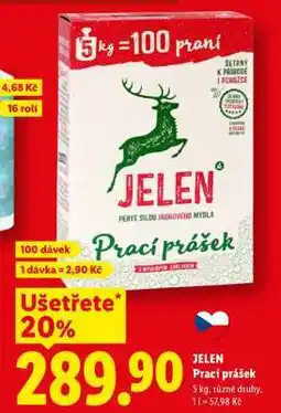 Lidl Jelen prací prášek nabídka