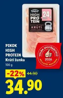 Lidl PIKOK High protein krůtí šunka nabídka