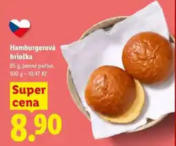 Lidl Hamburgerová brioška nabídka