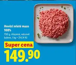Lidl Hovězí mleté maso 100 % nabídka