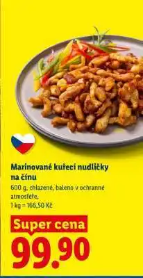 Lidl Marinované kuřecí nudličky na čínu nabídka