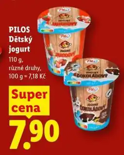 Lidl PILOS Dětský jogurt nabídka