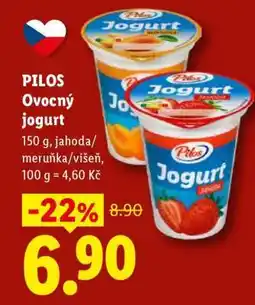 Lidl Pilos OVOCNÝ JOGURT nabídka
