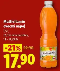 Lidl MULTIVITAMIN OVOCNÝ NÁPOJ nabídka