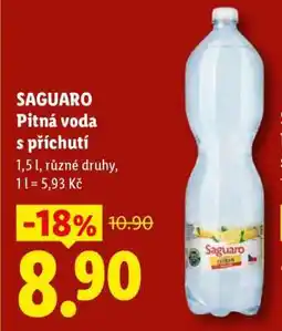 Lidl Saguaro pitná voda s příchutí nabídka