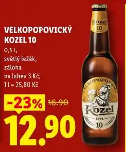 Lidl Velkopopovický Kozel 10 nabídka