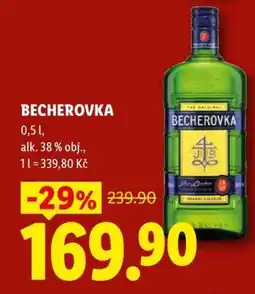 Lidl Becherovka nabídka