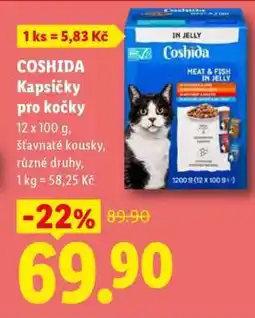 Lidl Coshida kapsičky pro kočky nabídka
