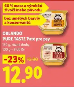 Lidl ORLANDO PURE TASTE Paté pro psy nabídka