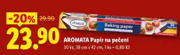 Lidl AROMATA PAPÍR NA PEČENÍ nabídka