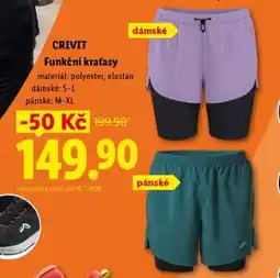 Lidl CRIVIT FUNKČNÍ KRAŤASY nabídka