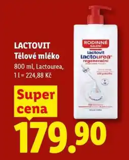 Lidl Lactovit Tělové mléko nabídka